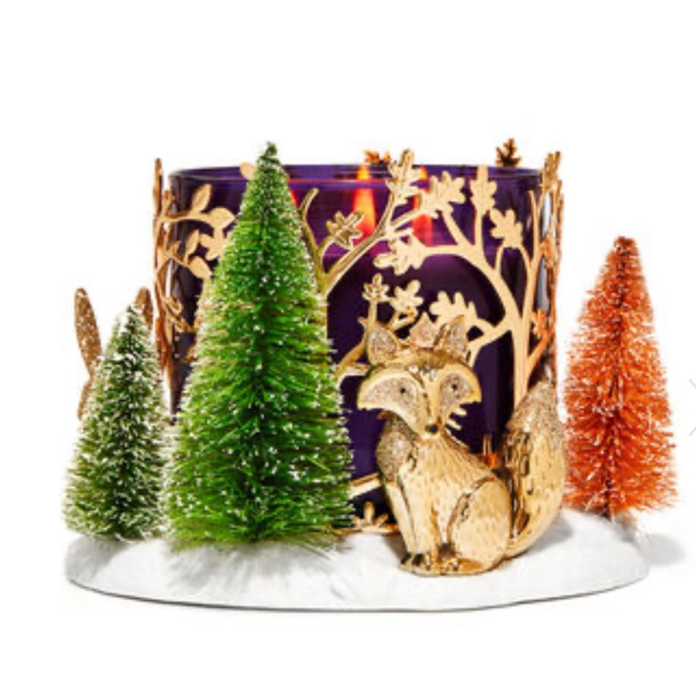 Gorgeous Winter Scene 3Wick Candle Very Rare!